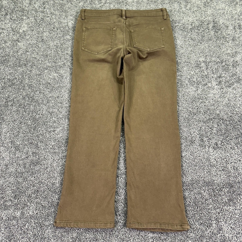 M Jeans By Maurices Jeans Womens 8 Brown Mid Rise Slim Straight Ankle Stretch - Picture 2 of 8
